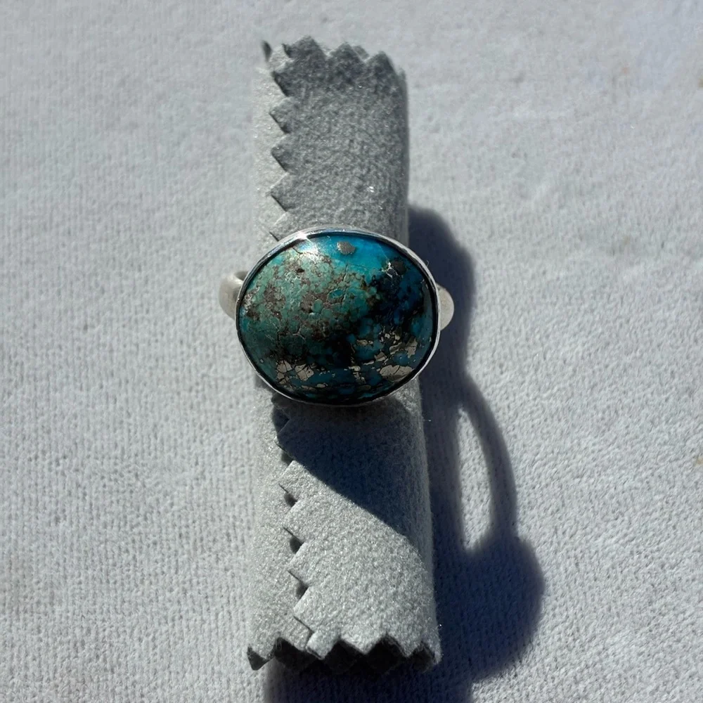 Handmade Turquoise Ring - Picture 2 of 2